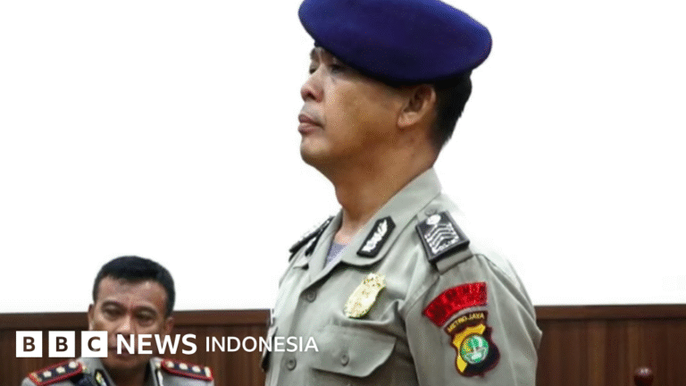 Sopir kendaraan taktis yang melindas Affan Kurniawan dihukum demosi tujuh tahun – 'Kami mohon dibukakan maaf' – BBC