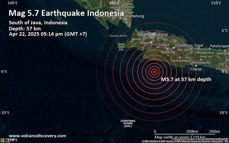 Significant 5.7 Quake Hits Near Bandung, Kota Bandung, Jawa Barat, Indonesia – Volcano Discovery