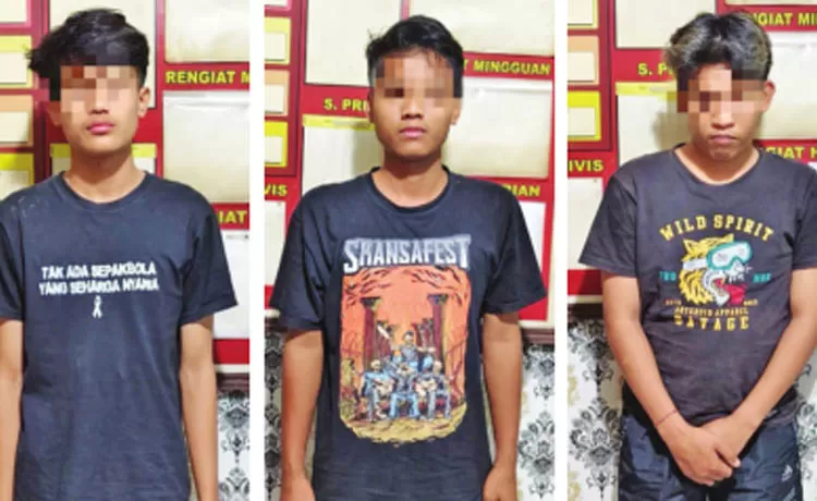 Polsek Purwosari Ringkus Tiga Pria Pelaku Pengeroyokan Remaja di Depan Minimarket